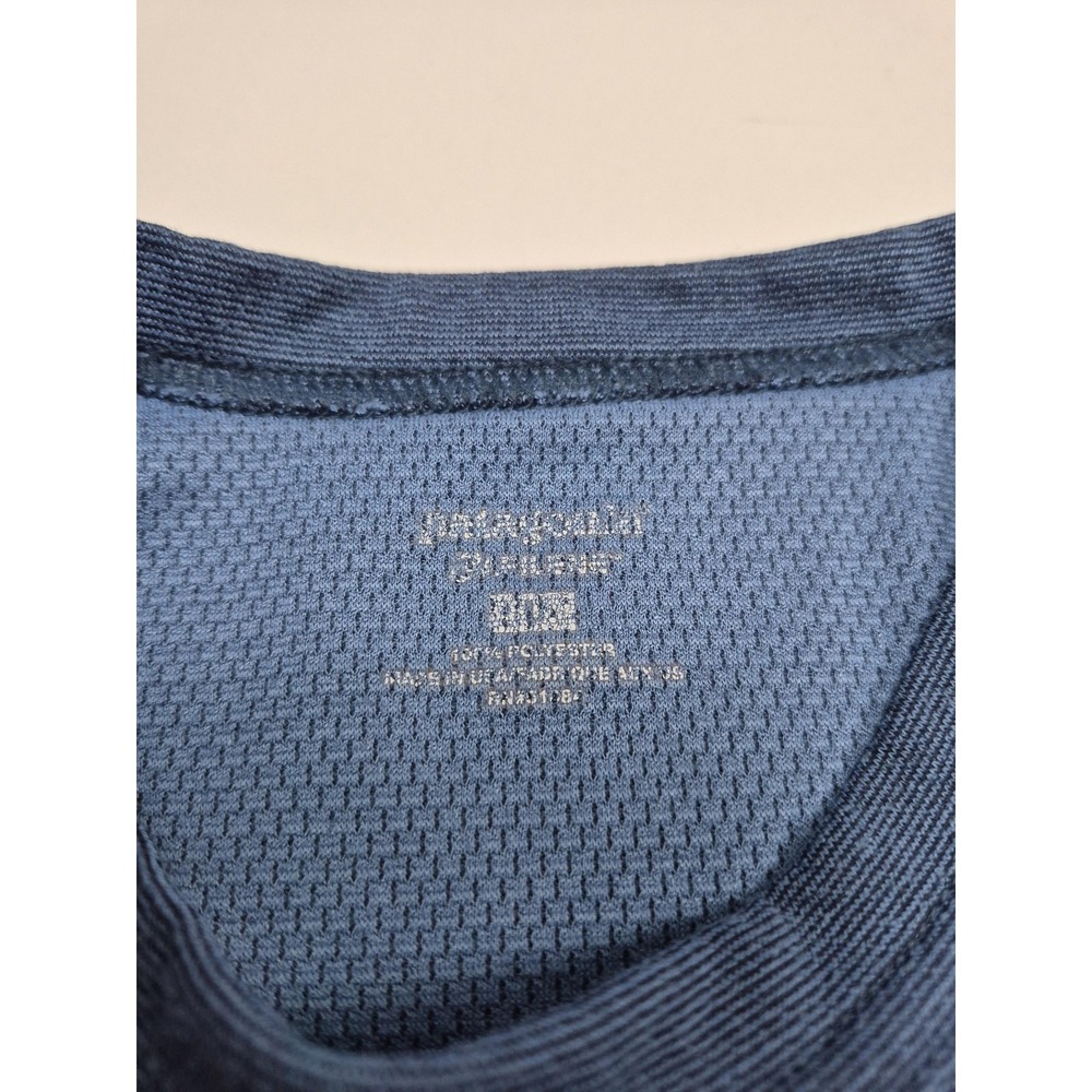 Patagonia Capilene Shirt Mens Large Blue Long Sleeve Thermal Base Layer USA - Picture 4 of 12